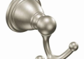 Moen® YB2203BN Double Traditional Robe Hook, Brantford™, 2 Hooks, 2.04 in OAW x 2.44 in OAD x 2.76 in OAH, Import
