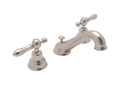 ROHL AC102LM-STN-2 Arcana C-Spout Widespread Bathroom Faucet - Satin Nickel