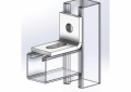 Empire 9025CAZ Adjustable Corner Angle With Slot, 1 Holes, 2-5/8 in W x 1/4 in THK