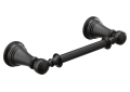 Moen® YB8408BL Weymouth™ Pivoting Paper Holder, 1 Roll Capacity, 1.99 in H, Zinc, Matte Black, Import