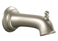 Moen 3814BN 7-1/4 inch Brantford Diverter Tub Spout - Brushed Nickel