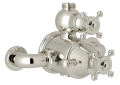 Perrin & Rowe U.5752X-PN Thermostatic Trim Plate Edwardian Era, 1.75 gpm Shower, Nickel