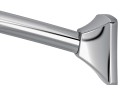 Moen® CSR2164CH Adjustable Curved Shower Rod With Flange, 1 in Dia x 5 to 6 ft L Rod/Track, 304 Stainless Steel, Polished Chrome, Import