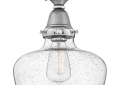 Hinkley® 67012EN Academy School House Glass Flush Mount, (1) Lamps LED Lamp, 100 W Fixture, 120 V, English Nickel Housing