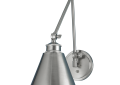 Norwell 8475-BN-MS Aidan 1 Light 8 inch Brushed Nickel Wall Sconce Wall Light, Moveable