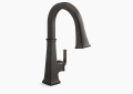 Kohler K-23830-2BZ Riff(TM) Pull-Down Single-Handle Kitchen Faucet - Oil-Rubbed Bronze
