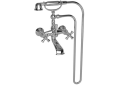 Newport Brass® 2400-4282/10 Model 2400-4282 Aylesbury Wall Mount Exposed Tub and Hand Shower Set, 1.8 gpm Flow Rate, 6 in Center, PVD Satin Bronze, 2 Handles