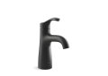 Kohler® 27389-4-BL Simplice Single Handle Bathroom Sink Faucet, 1.2 gpm Flow Rate, 4-5/8 in H Spout, 1 Handles, Clicker Drain, 1 Faucet Holes, Matte Black