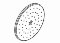 Moen® S112EPWR Raincan Shower Head, Weymouth™, 2 gpm, 1 Spray, Wall Mount, 10 x 2-7/3 in Head