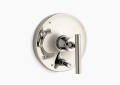 Kohler K-T14501-4-SN Purist(R) Rite-Temp(R) Valve Trim with Push-Button Diverter and Lever Handle - Vibrant Polished Nickel