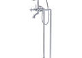 ROHL AKIT1401NXMAPC Exposed Floor Mount Tub Filler with Handshower & Floor Pillar Legs or Supply Unions - Polished Chrome