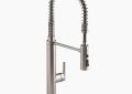 Kohler K-24982-VS Purist(R) Semi-Professional Kitchen Sink Faucet with Three-Function Sprayhead - Vibrant Stainless