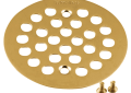 Moen® 101664BG Tub/Shower Drain Cover, Kingsley®, 8-3/4 in L x 4-1/4 in W, 4-1/4 in Dia, Brass, Brushed Gold, Domestic