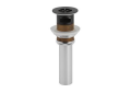 Brizo® RP72412BL Grid Strainer with Overflow, 2-3/8 in Nominal, 2-3/8 in OAL, Brass, Matte Black, Import