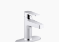 Kohler K-74021-4-CP Taut(R) Single-Handle Bathroom Sink Faucet, 1.2 GPM - Polished Chrome