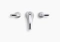 Kohler K-P15261-4RA-CP Coralais Two Handle Widespread Bathroom Faucet with Pop-Up Drain - Project Pack - Polished Chrome