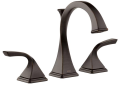 Brizo® 65330LF-RB Virage® Widespread Lavatory Faucet, Commercial, 1.5 gpm Flow Rate, 4-7/8 in H Spout, 6 to 16 in Center, Venetian Bronze, 2 Handles, Pop-Up Drain, Import