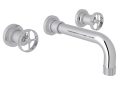 ROHL A3307IWAPCTO-2 Campo Wall Mount Widespread Bathroom Faucet - Polished Chrome