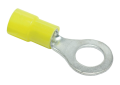 Ruud 455032 Package of 50 5/16 inch Stud Insulated Ring Terminals for 12 and 10 Gauge Wire - Yellow