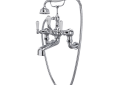 ROHL U.3510L/1-APC Edwardian Exposed Wall Mount Tub Filler with Handshower - Polished Chrome