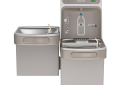 Elkay® LZSTL8WSLK EZH2O® Filtered Bi-Level Bottle Filling Station and Cooler, 1.1 gpm Flow Rate, Pushbar/Sensor Operation, Refrigerated Chilling, Domestic