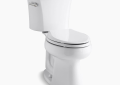 Kohler K-3999-0 Highline Comfort Height Two-Piece Elongated Toilet with K-4731-C-0 Stronghold Toilet Seat - White
