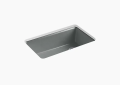 Kohler K-5871-5UA3-FT Riverby(TM) 33" Undermount Single-Bowl Workstation Kitchen Sink