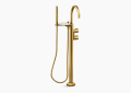 Kohler K-T77984-4-2MB Components(TM) Floor-Mount Bath Filler Trim - Vibrant Brushed Moderne Brass