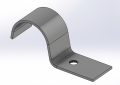 Empire Industries 233G0038 3/8 inch Galvanized One Hole Pipe Clamp