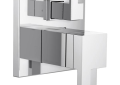 Brizo® T75580-PC TempAssure® Thermostatic Valve With Integrated 3-Function Diverter Trim, 7.2 gpm Valve, Polished Chrome