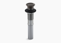 Kohler K-7124-2BZ Pop-Up Clicker Drain without Overflow - Oil Rubbed Bronze