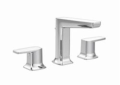 Moen® TS8002 Via™ Widespread Bathroom Faucet, 1.2 gpm Flow Rate, 5.031 in H Spout, 8 to 16 in Center, Polished Chrome, 2 Handles, Pop-Up Drain, Import