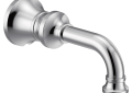 Moen® S5001 Colinet™ Non-Diverter Spout, 1/2 in CC Slip Fit, 9 in L, Metal, Polished Chrome, Domestic, Residential