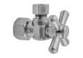 Jaclo® 615-ULB 615 Quarter Turn Angle Pattern Faucet Supply Valve Component, 3/8 x 3/8 in Nominal, IPS End Style, Unlacquered Brass