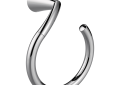 Moen® YB2386CH Towel Ring, Glyde™, 3.51 in OAD x 8.97 in OAH, Aluminum, Polished Chrome, Import