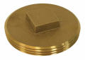 3-1/2 Inch Brass Southern Code Cleanout Plug