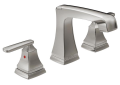 DELTA® 3564-SSMPU-DST Ashlyn® Widespread Lavatory Faucet, Commercial, 1.5 gpm Flow Rate, 4-1/8 in H Spout, 4 to 16 in Center, Stainless Steel, 2 Handles, Pop-Up Drain, Domestic