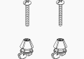 Kohler K-1239016 Seat Assembly Hardware Pack