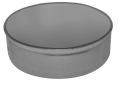 Southwark SP556 6" 26 Gauge Warm Air Spiral End Cap