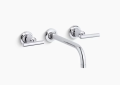 Kohler K-T14491-4-BL Purist(R) Valve Trim with Lever Handle for Transfer Valve, Requires Valve - Matte Black