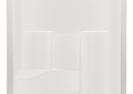 Aquatic 1603STSRH Shower Stall with Integral Right-Sided Seat - White