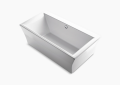 Kohler K-6367-0 72 inch x 36 inch Stargaze Series Free-Standing Bath Tub with Fluted Shroud and Center Drain - White