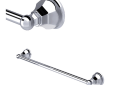 ROHL A6886/24APC Palladian Wall Mount 24" Single Towel Bar - Polished Chrome