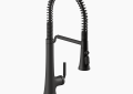 Kohler K-23765-2MB Tone(R) Semi-Professional Pull-Down Kitchen Sink Faucet with Three-Function Sprayhead - Matte Black