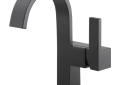 Brizo® 65080LF-BL Siderna® Lavatory Faucet, Commercial, 1.5 gpm Flow Rate, 5-3/4 in H Spout, 1 Handles, 1 Faucet Holes, Matte Black, Function: Traditional