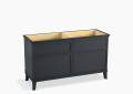 Kohler K-33560-1WX Harken(TM) 60" Bathroom Vanity Cabinet with Four Drawers - Slate Grey