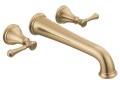 DELTA® T5797-CZWL Cassidy™ Tub Filler, 8 in Center, Champagne Bronze, 2 Handles, Import