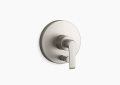 Kohler K-T97019-4-BN Avid(R) Rite-Temp(R) Valve Trim with Push-Button Diverter and Lever Handle - Vibrant Brushed Nickel