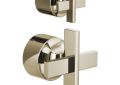 Brizo® HX75P98-PN Levoir™ Pressure Balance Valve With Diverter Cross Handle Kit, Polished Nickel, Import