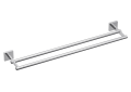 Moen® BP1822CH Triva™ Double Towel Bar, 24 in L Bar, 2 in OAH x 5-5/16 in OAD, Die Cast Zinc Alloy/Stainless Steel, Import